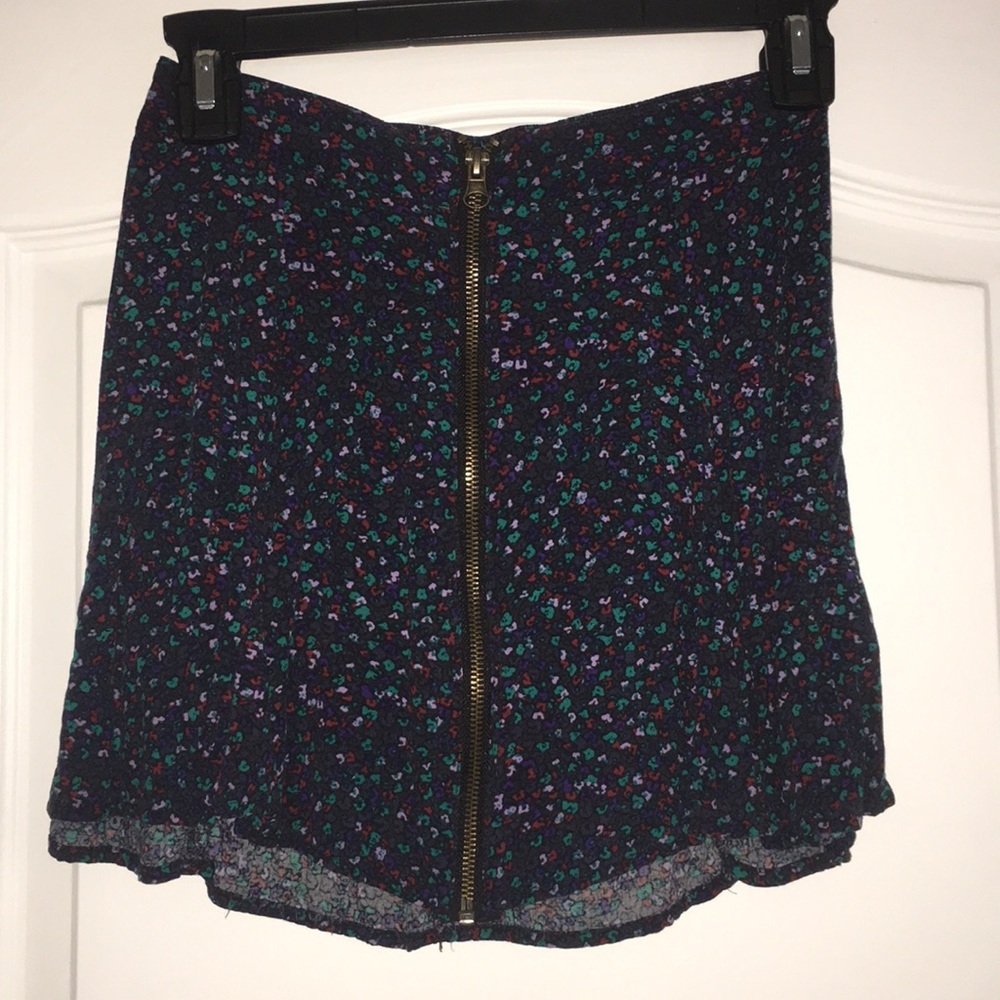 Kirra mini skirt zip up front